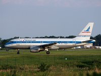 American Airlines (Piedmont  Heritage Livery) - N744P- 2000 Airbus A319-112 - Albany County (ALB), NY - 07/12/16