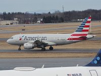American Airlines - N748UW- 2000 Airbus A319-112 - Albany County (ALB), NY - 01/14/17