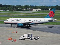 American Airlines (America West Heritage Livery) - N838AW- 2005 Airbus A319-132 - Albany County (ALB), NY - 08/20/16