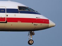 American Eagle (SkyWest Airlines) - N862AS - 2001 Bombardier CL-600-2B19 (CRJ-200LR) - Albany County (ALB), NY - 06/20/16