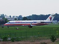 American Eagle (SkyWest Airlines) - N869AS - 2001 Bombardier CL-600-2B19 (CRJ-200LR) - Albany County (ALB), NY - 06/02/16