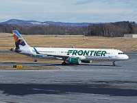 Frontier Airlines - N713FR "Mitch the Wolverine" - 2016 Airbus A321-211(WL) - Albany County (ALB), NY - 03/23/19