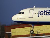 JetBlue - N519JB "It Had To Be Blue"- 2001 Airbus A320-232 - Albany County (ALB), NY - 12/31/17
