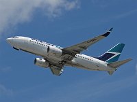 WestJet Airlines - C-FWSV - 2001 Boeing 737-76N - Broward County (FFL), FL - 04/25/17